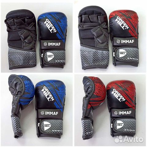 Перчатки крабы для мма Green Hill immaf