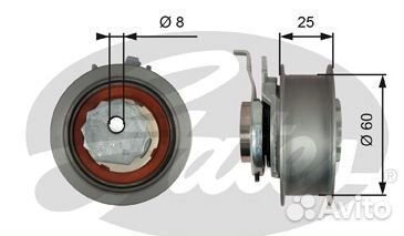 Ролик натяжной грм 70.6x21 T43247