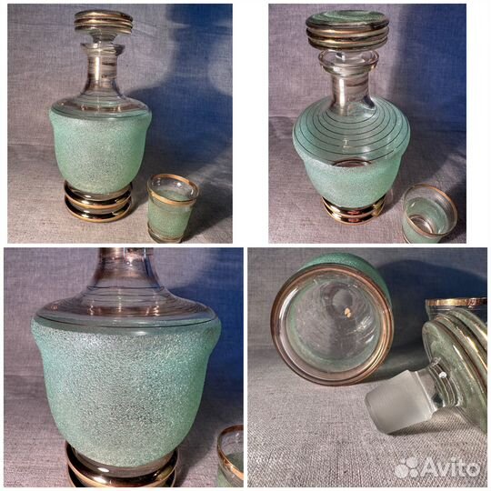 Графин штоф и рюмка. Винтаж, СССР