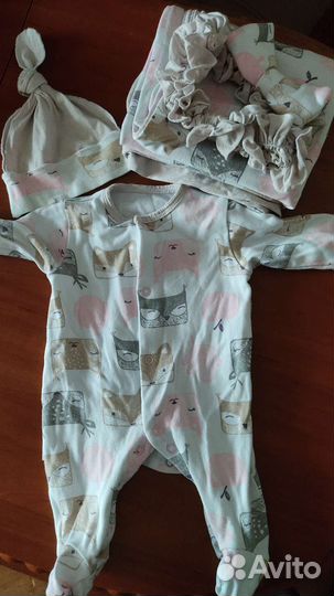 Комплект на выписку + платье