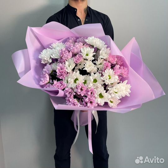 Букет из хризантем микс