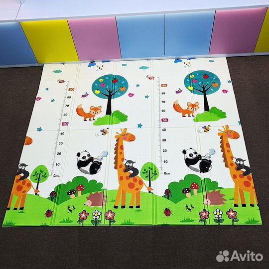Детский коврик книжка новый, панда