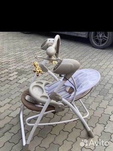 Детские электрокачели шезлонг Luxmom