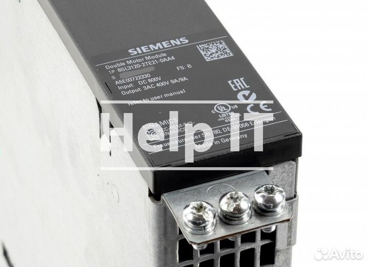 Модуль Siemens 6SL3120-2TE21-0AA4