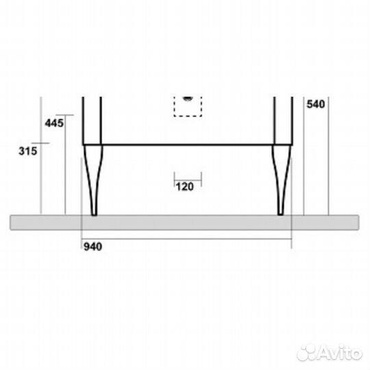 Kerasan Waldorf Ножки для базы под раковину (комп