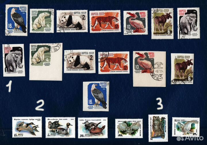 Марки СССР и России - Фауна и флора