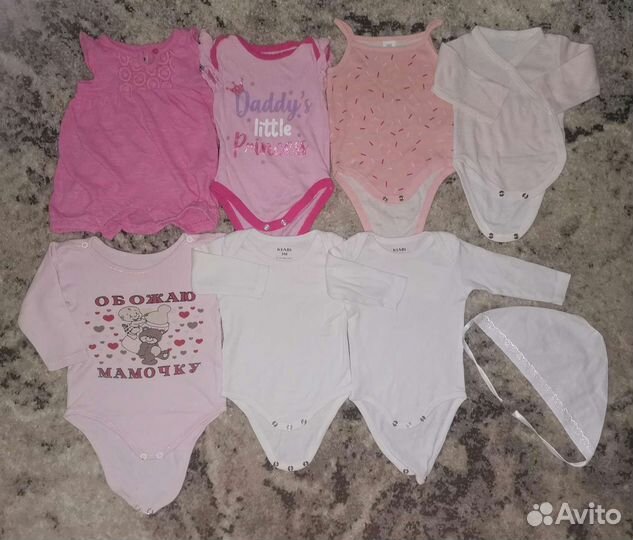 Пакет вещей на малышку с рождения до 3м Бронь