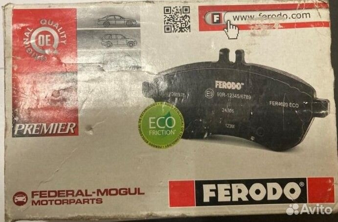 Колодки тормозные ferodo FDB1731. FDB 1715