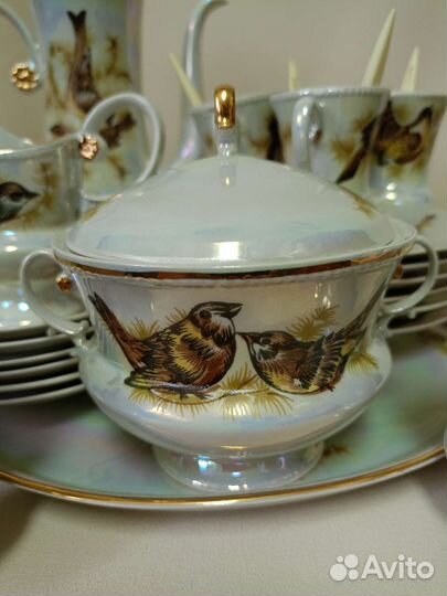 Сервиз кофейный воробьи