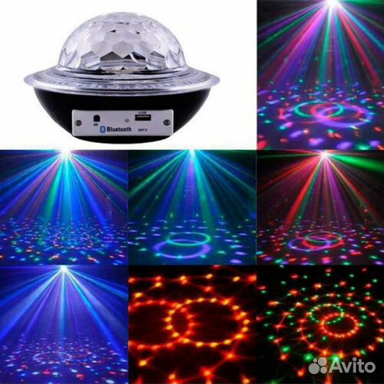 Светомузыка Диско Шар Bluetooth колонка