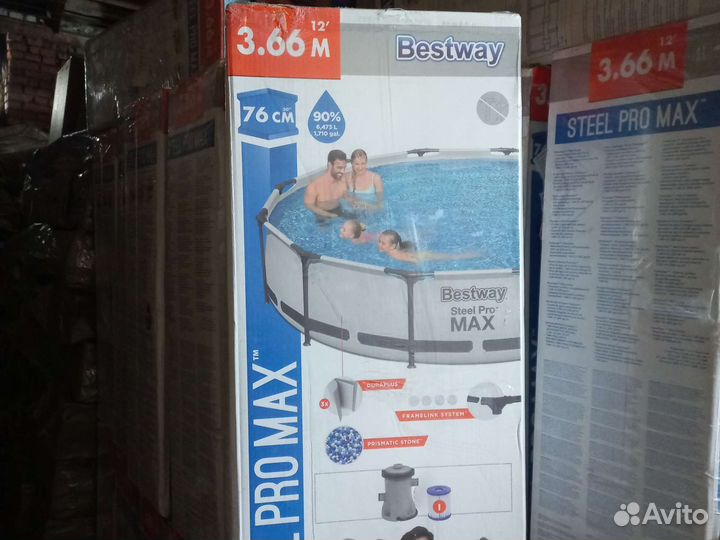Каркасный бассейн 366 на 76см Bestway 56416