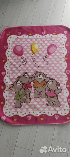 Плед детский плюшевый