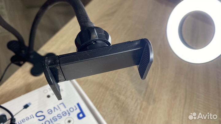 Кольцевая гибкая светодиодная LED лампа штатив