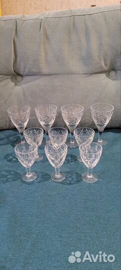 Хрустальные рюмки на ножке СССР