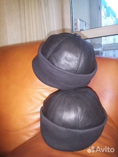 Шапка Кожанная мужская
