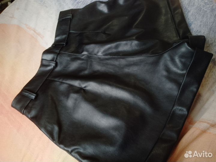 Шорты женские кожаные