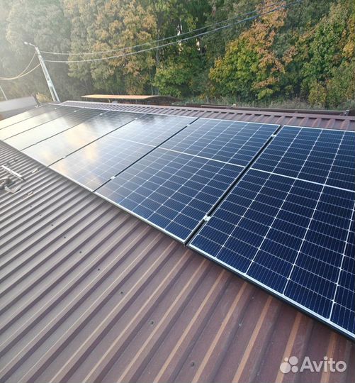 Сетевая солнечная электростанция 380В 3 фазы