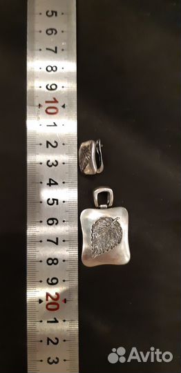 Серебро набор подвеска серьги кольцо винтаж СССР