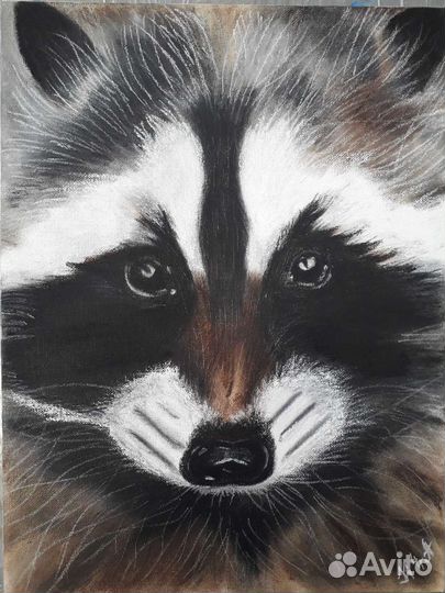 Картина на холсте 30х40, пастель