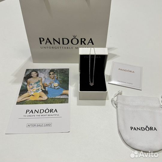 Подвеска Pandora Розовое Возвышенное Сердце