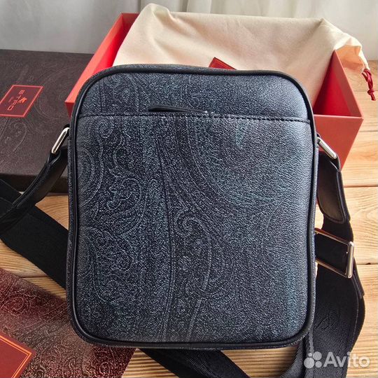 Сумка планшет мужская Etro канва кожа