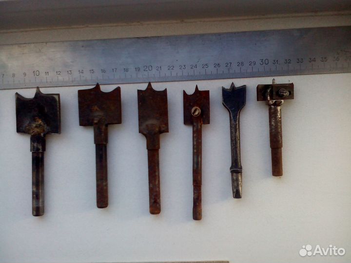 Сверла перьевые СССР, Набор 11 шт