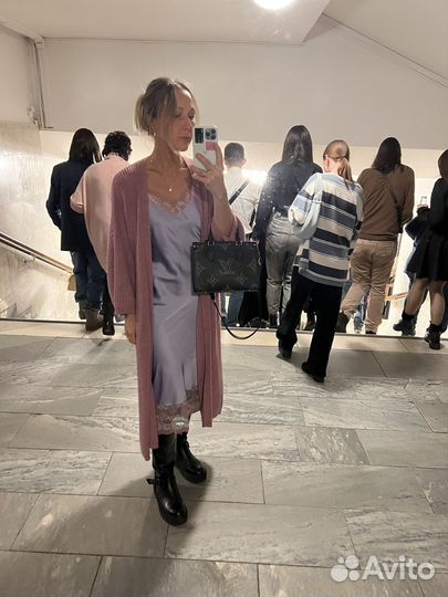 Платье комбинация belucci и длинный кардиган