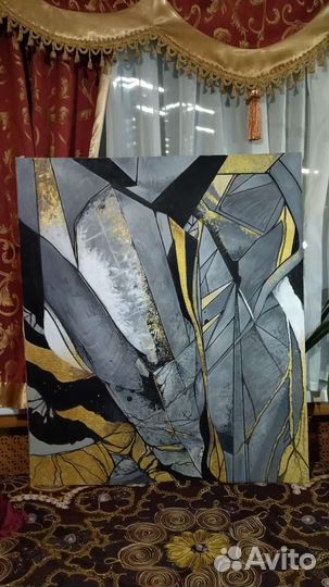 Большая интерьерная картина - масло, холст