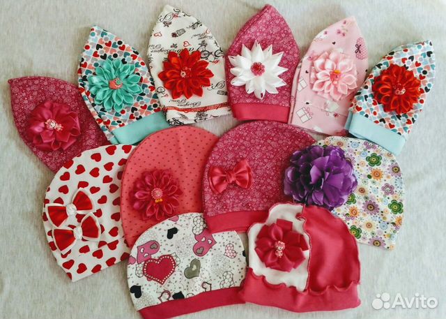 Детские трикотажные шапочки