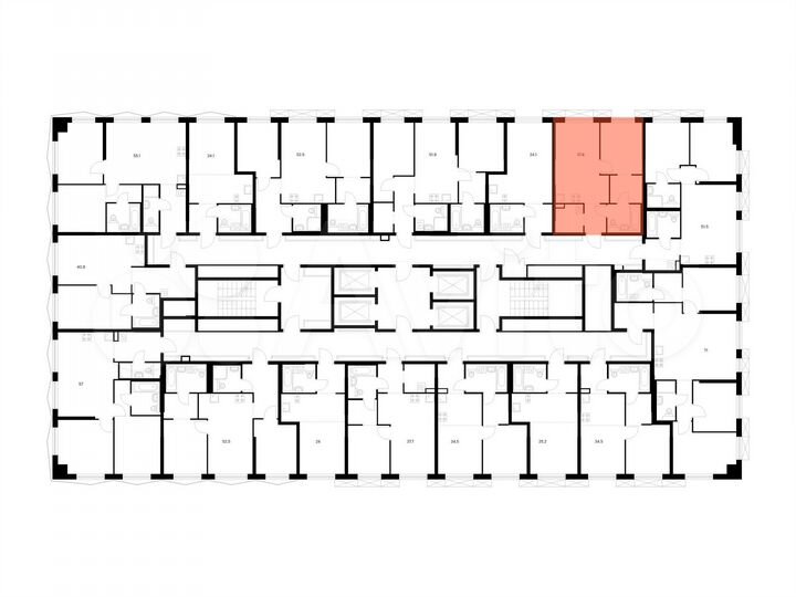 1-к. квартира, 37,8 м², 26/31 эт.