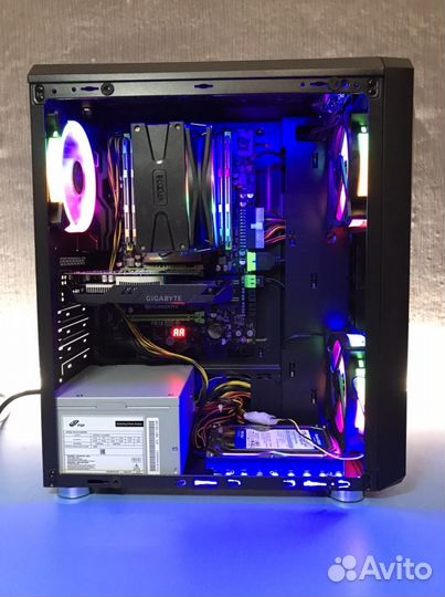 Игровой PC IntelXeon E5-2689/SSD/16Gb/RX570 8Gb