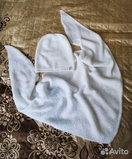 Бактус, платок на шею и шапочка бини