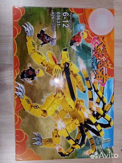 Конструктор lego. Ниндзя naruto. девятихвостый лис