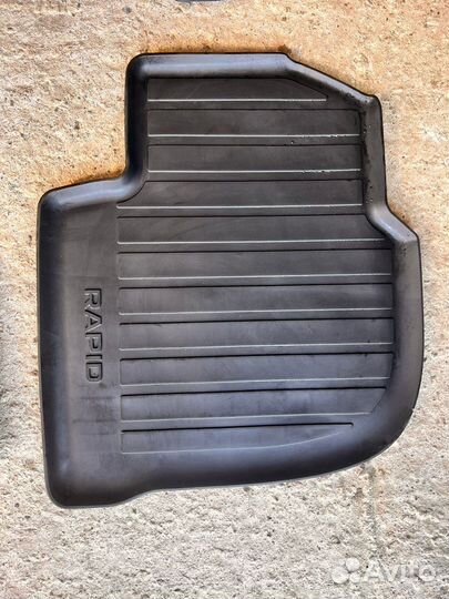 Коврики резиновые Skoda rapid лифтбек