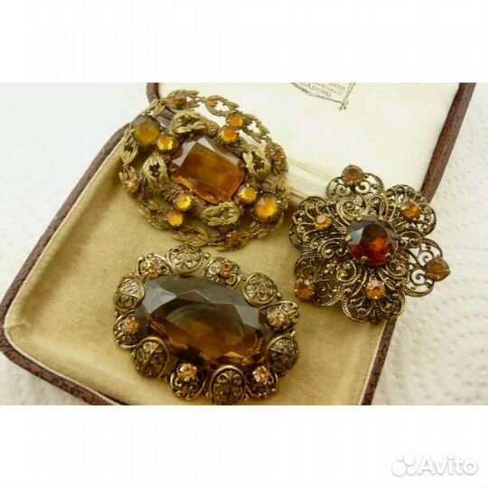 Брошь винтажная Чехословакия