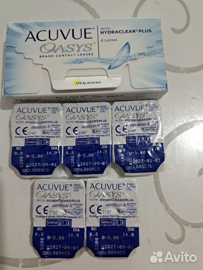 Контактные линзы -5.00 и - 5.50