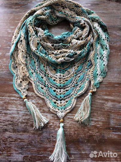 Бактус (шарф) ручная вязка