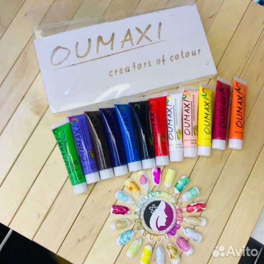 Акриловые краски для дизайна ногтей, росписи