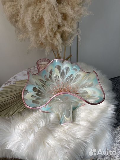 Конфетница, фруктовница, ваза для фруктов на ножке