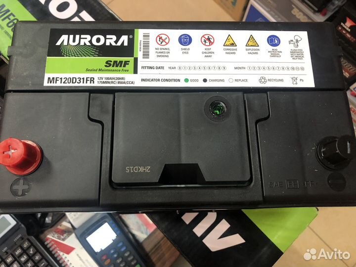 Аккумулятор aurora 100Ач прямая пол. MF120D31FR