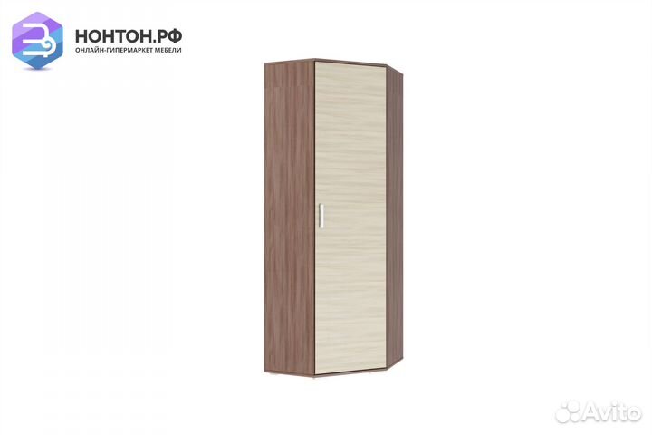 Шкаф угловой Эра ясень шимо темный / ясень шимо св