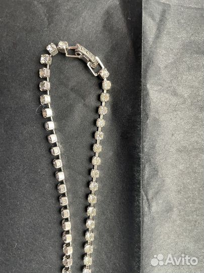 Ожерелье чокер с кристаллами