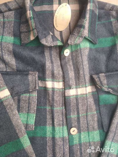 Теплая рубашка женская