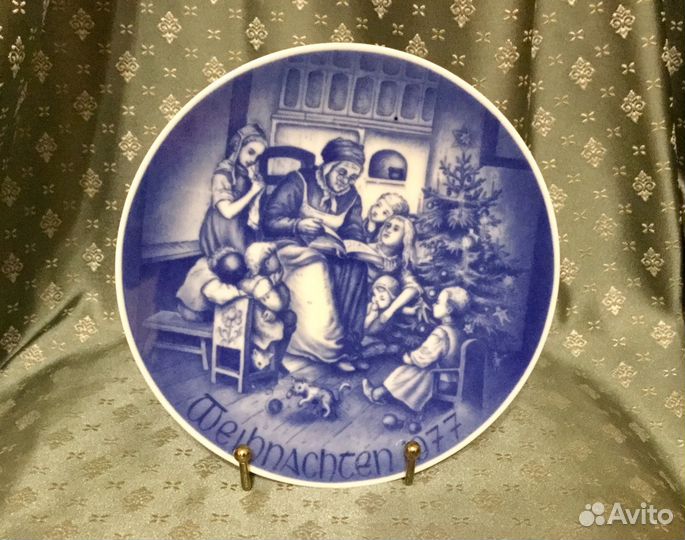 Тарелка декоративная рождественская 1977 г