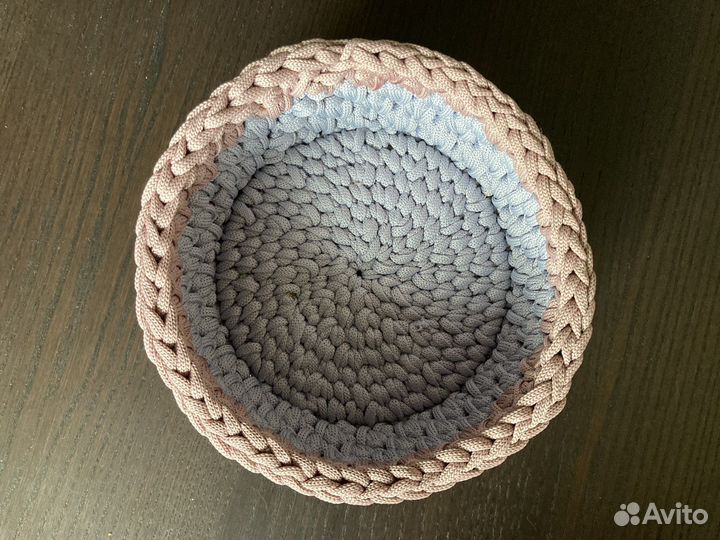 Корзинки вязаные ручной работы