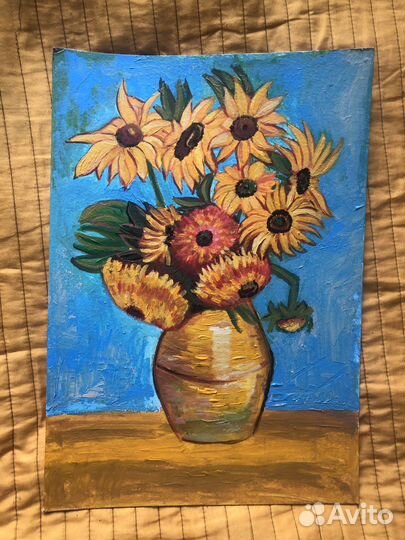 Картина ван гон подсолнухи