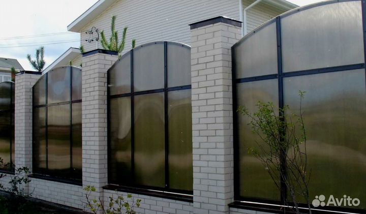 Забор из профлиста быстро