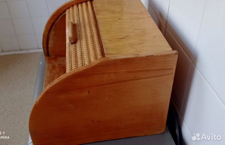 Лакированная хлебница деревянная времен СССР