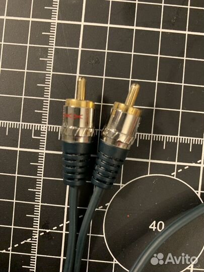 Кабель Jack 3.5 x 2 rca 0.75м