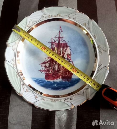 Сувенирная Настенная Тарелка Корабли/Парусники